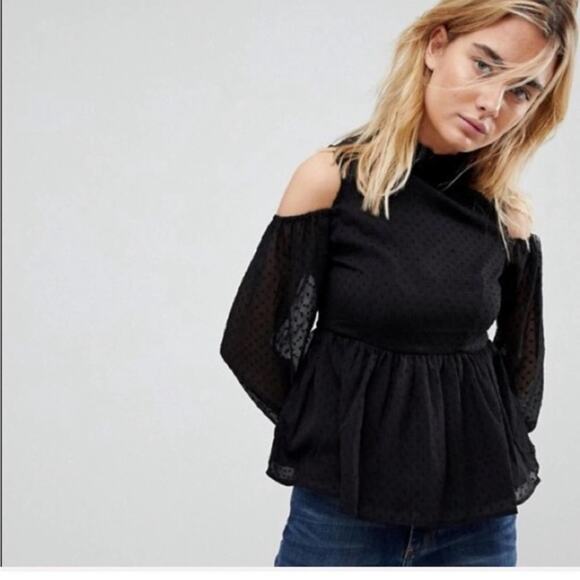 Walter Baker Black Shawna Top Size Medium - Picture 1 of 1